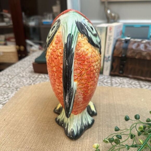 Bassano Made in Italy Ceramic Vintage Tropical Fish Pitcher Pottery Hand Painted - Picture 3 of 11